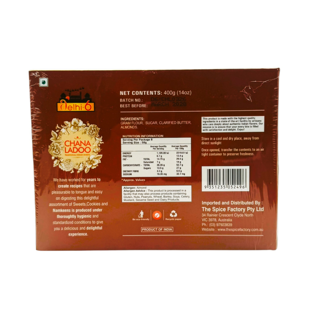 Delhi 6 Chana Ladoo 400g | Traditional Indian Sweet