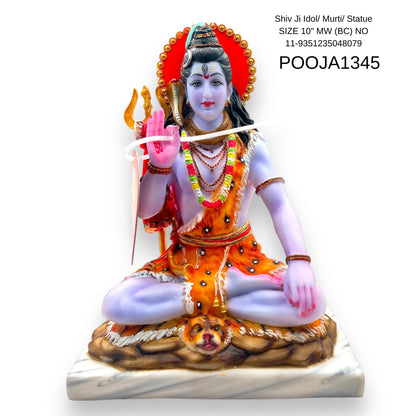 Shiv Ji Idol/ Murti/ Statue SIZE 10" MW (BC) NO 11-9351235048079