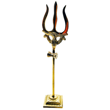 Brass Damru Trishul NO.8