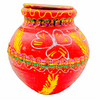 Coloured Kujja/ Mitti Pot Plain-Large