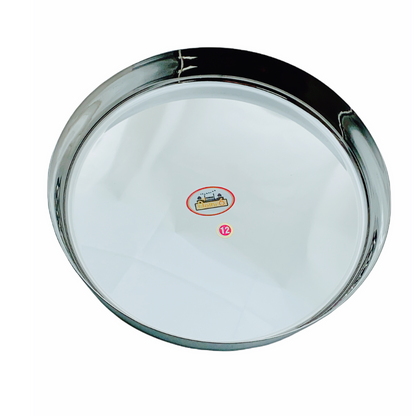 Steel Round Thali With Edge No. 12