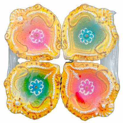 Fancy Diya Without Wax 4Pc- 9351235022611