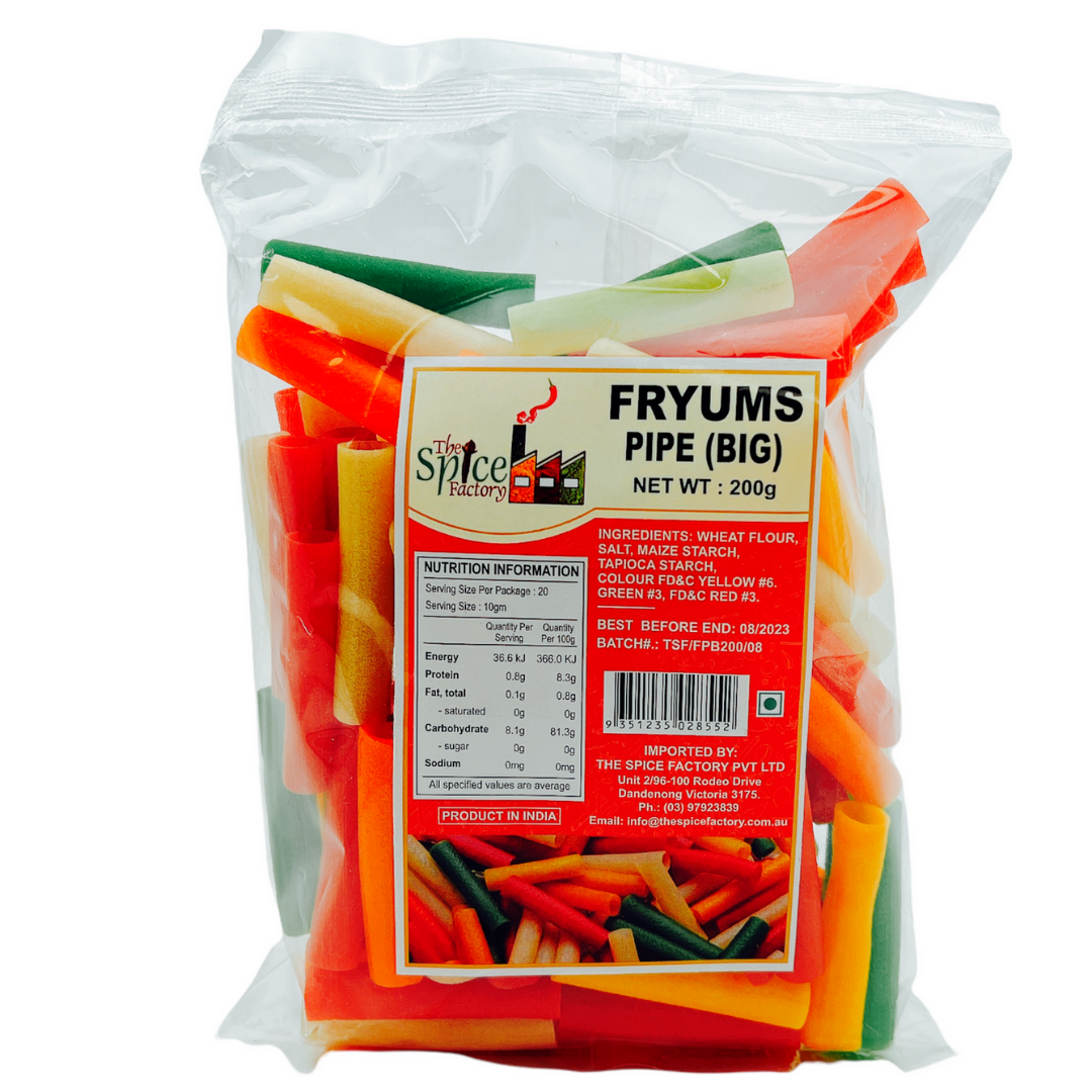 TSF Fryums Pipe (Papad Snack) Big 200gm