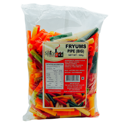 TSF Fryums Pipe (Papad Snack) Big 500gm