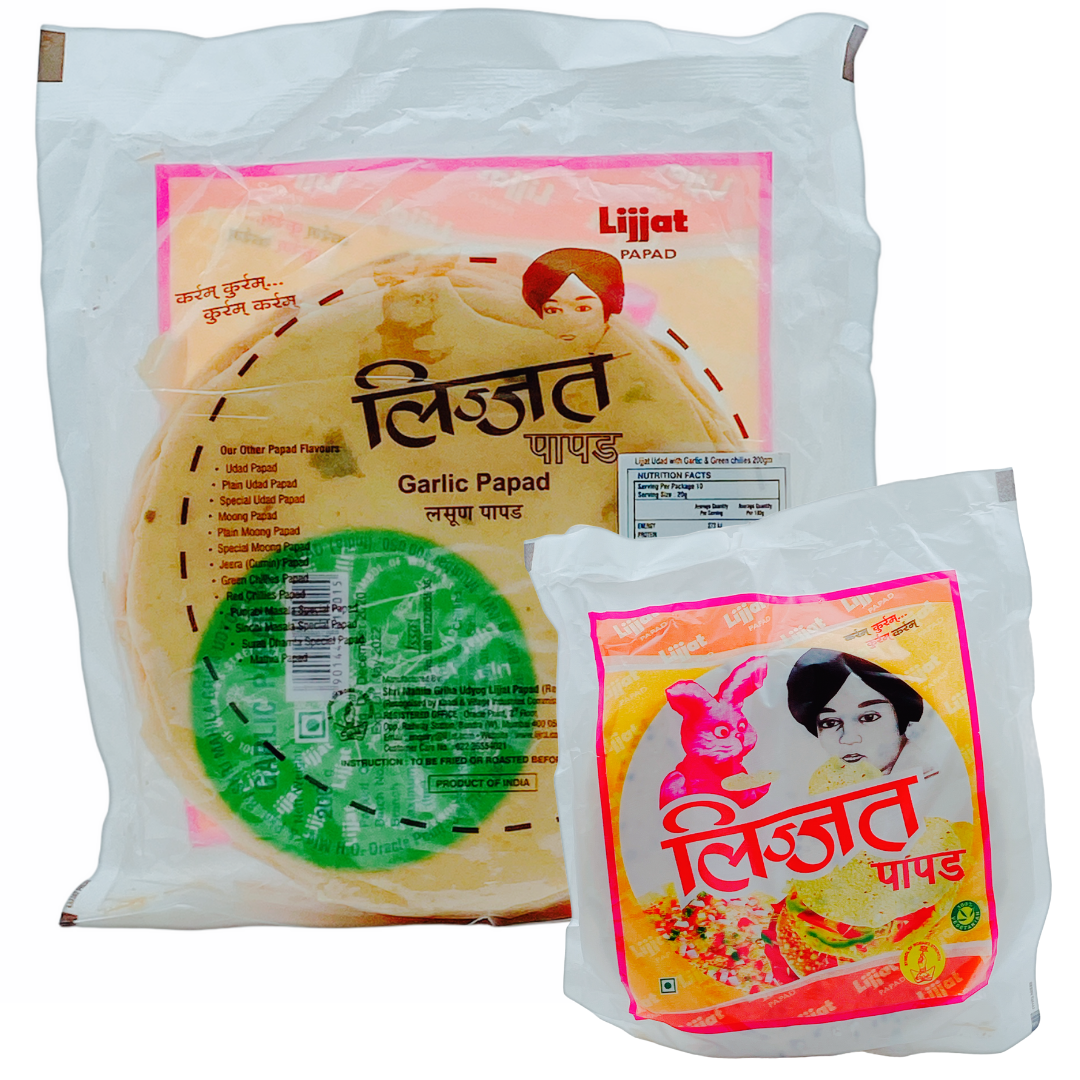 Lijjat Garlic Papad  200Gm