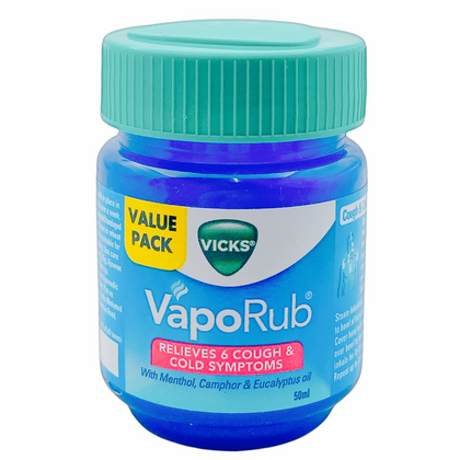 Vicks Vaporub with Menthol Camphor & Eucalyptus Oil 50ml