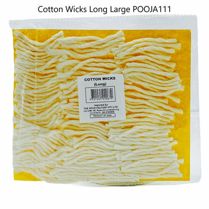 Cotton Wicks Long Large (Diya Batti) - India At Home