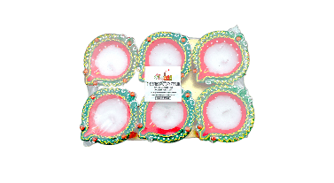 Fancy Diya With Wax 6Pc - India At Home