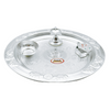 Pooja Thali White Metal