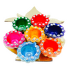 Fancy Clay Diya Kumbh Flower (Set of 7)