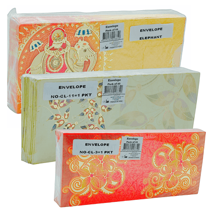 Shagun Fancy Envelopes (Pack of 25) - India At Home